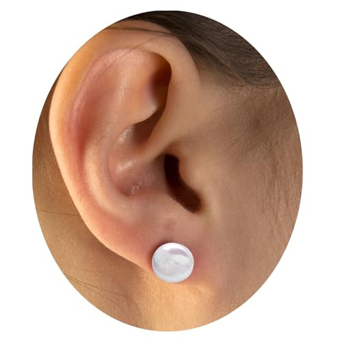 Pearl Miner 10 mm freshwater pearl stud earrings, classic Amy Dunne jewelry
