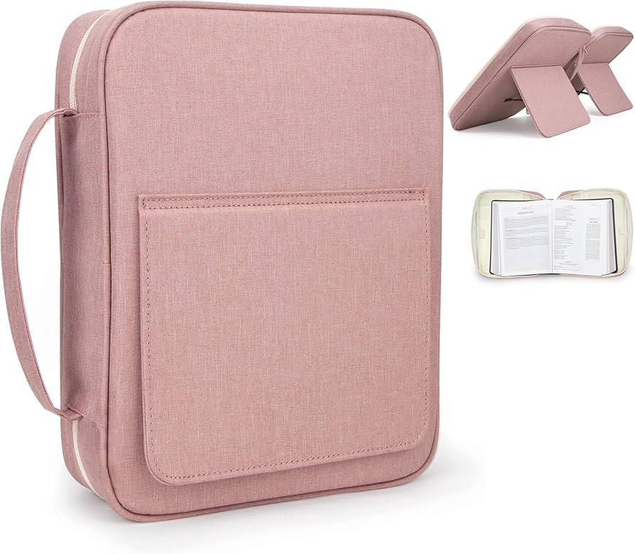 Bible Covers for Women & Girls, Bible Case Carrying Tote Bag with Book Stand, Bible Bag with Hand... | Amazon (US)