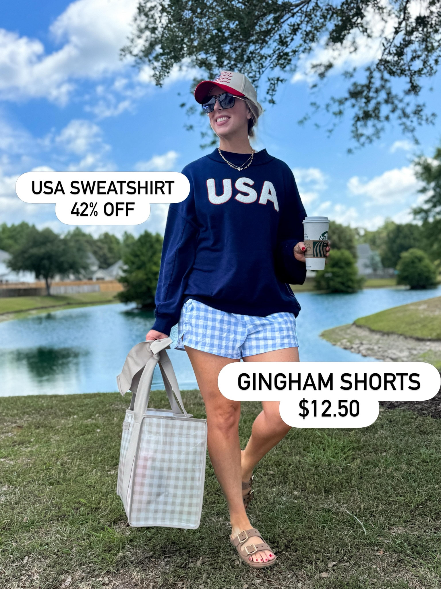 This USA sweatshirt and gingham running shorts are both on sale!

#LTKSaleAlert #LTKmomlife