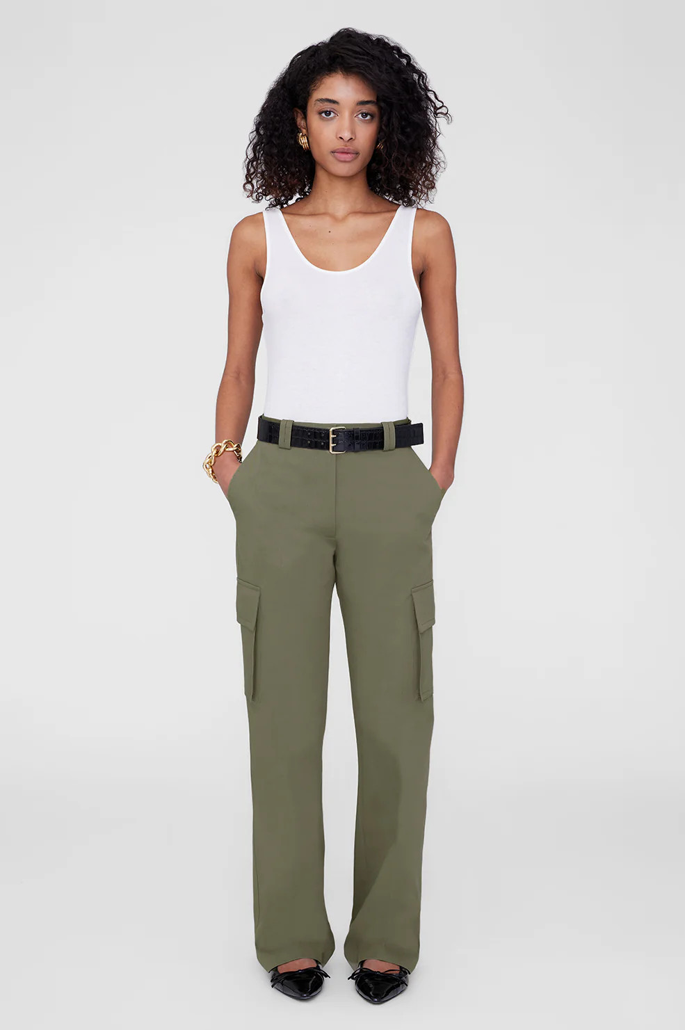 Dayton Cargo Pant - Olive | Anine Bing