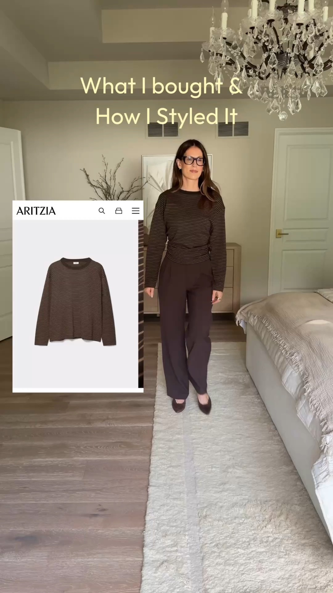 This cotton top is so soft and comfortable to wear. Available in many colors and stripe patterns. 

I elevated this look for work with dress pants. @Aritzia 

Over 50. Work outfit.

#LTKootd #LTKSeasonal #LTKWorkwear