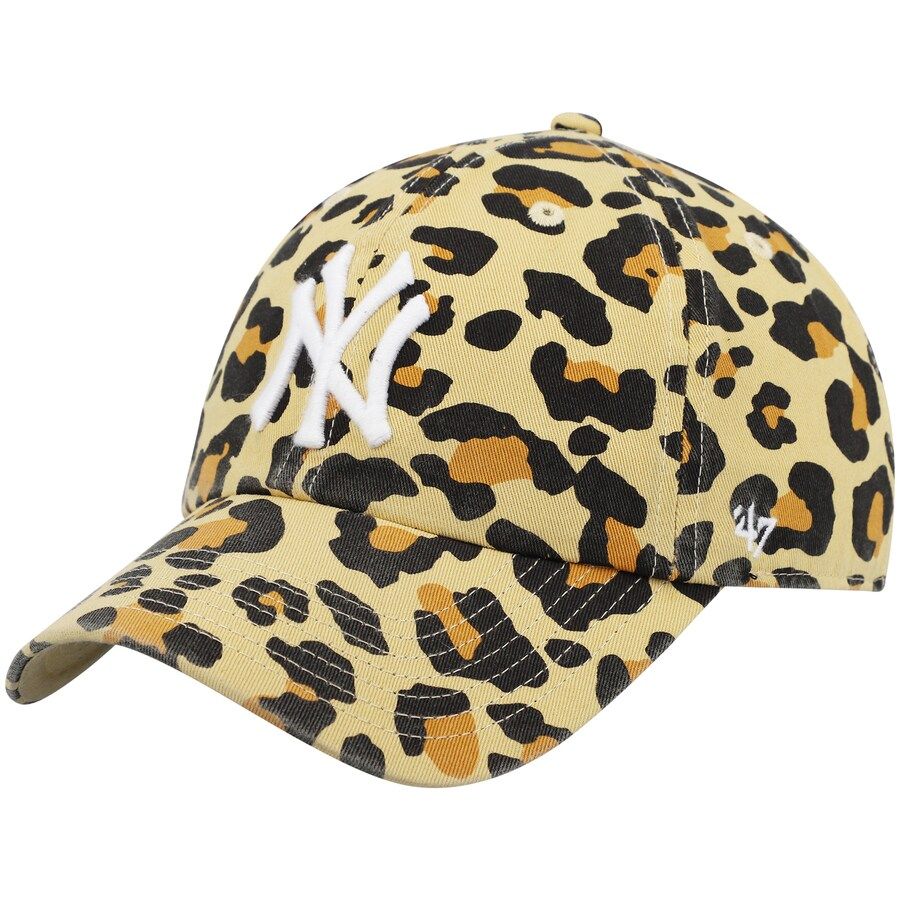 New York Yankees '47 Women's Cheetah Clean up Adjustable Hat - Tan | Fanatics