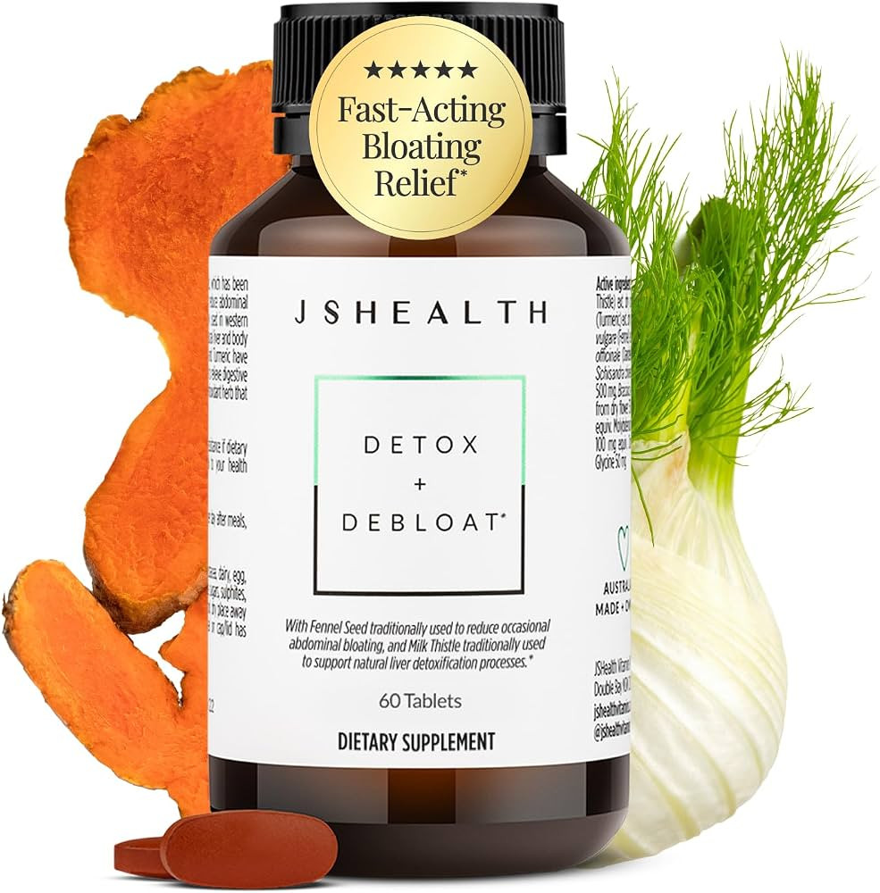 JSHealth Detox + Debloat. Bloating Relief for Women, 60 Tablets | Amazon (US)