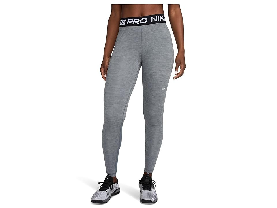 Nike Pro Tights Women's Workout Smoke Grey/Heather/Black/White : XS (US 0-2), Elastane/Polyester | Zappos