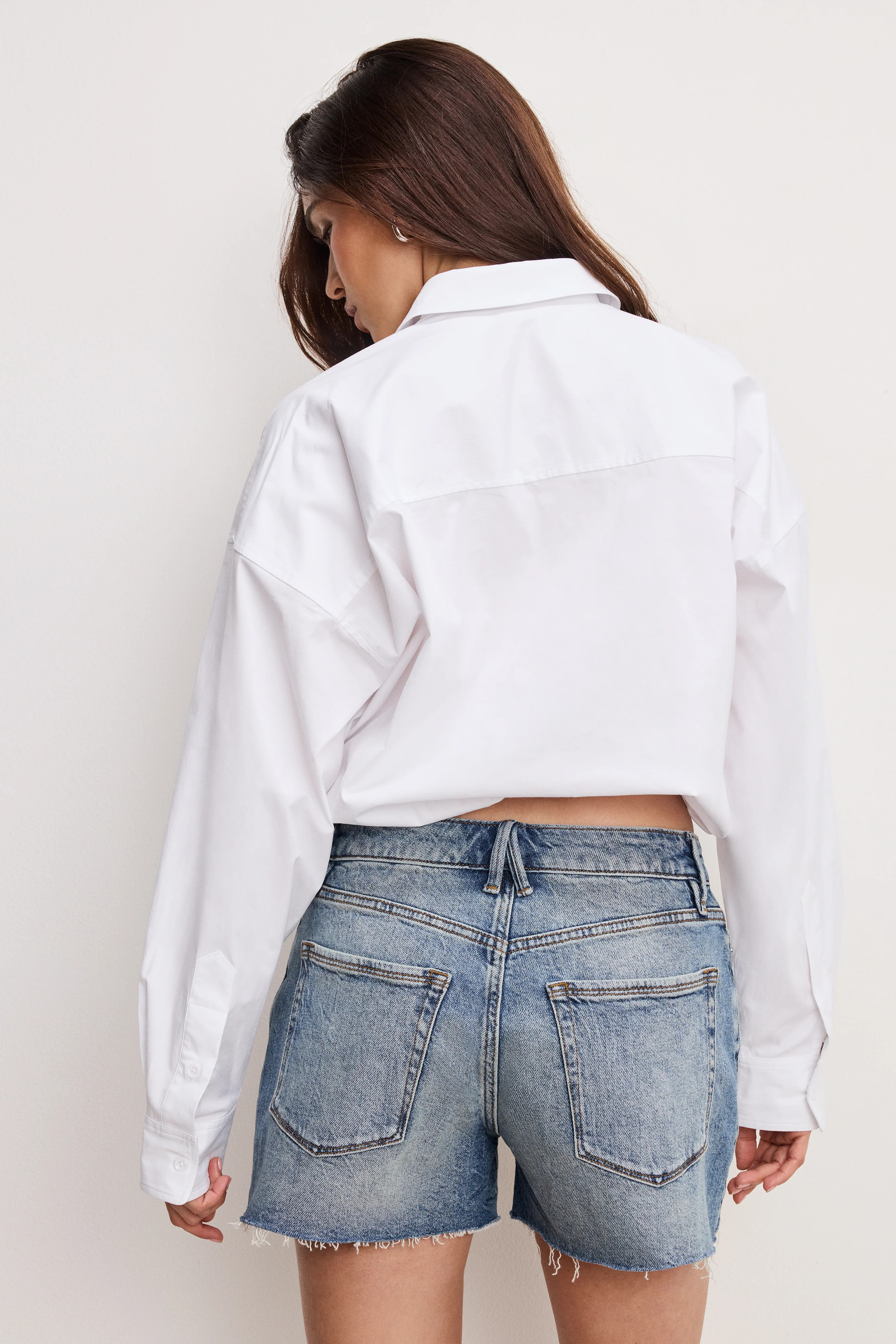 POPLIN BUBBLE SHIRT | WHITE001 - GOOD AMERICAN | Good American