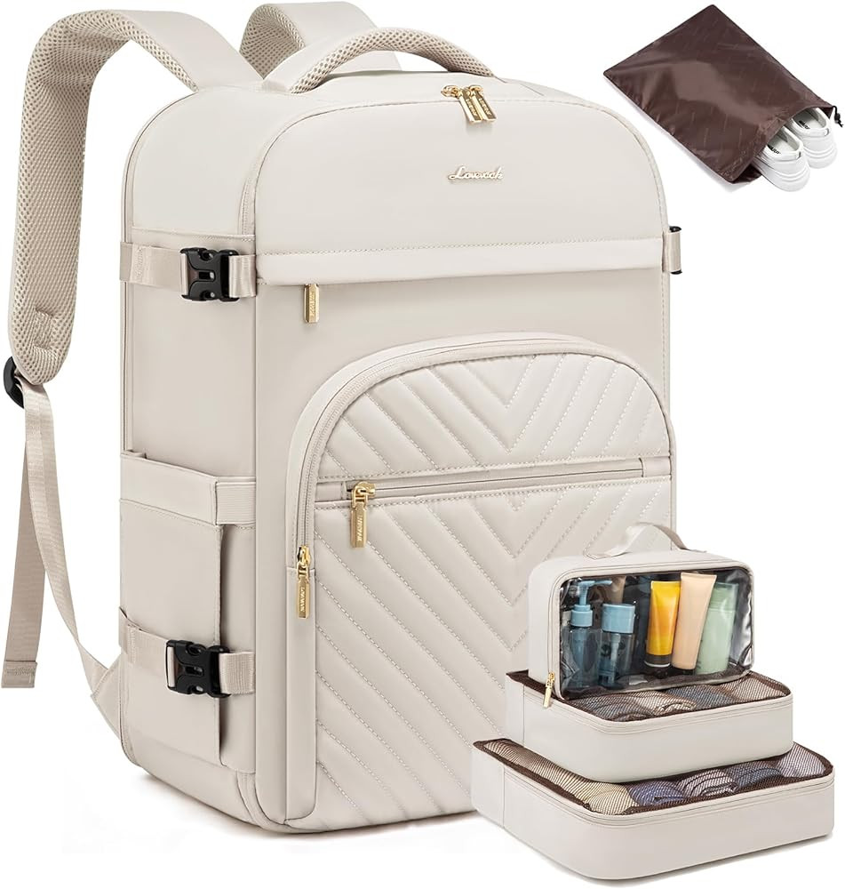 LOVEVOOK Large Travel Backpack for Women, TSA Carry on Backpack for Airplanes, 40L Personal Item ... | Amazon (US)