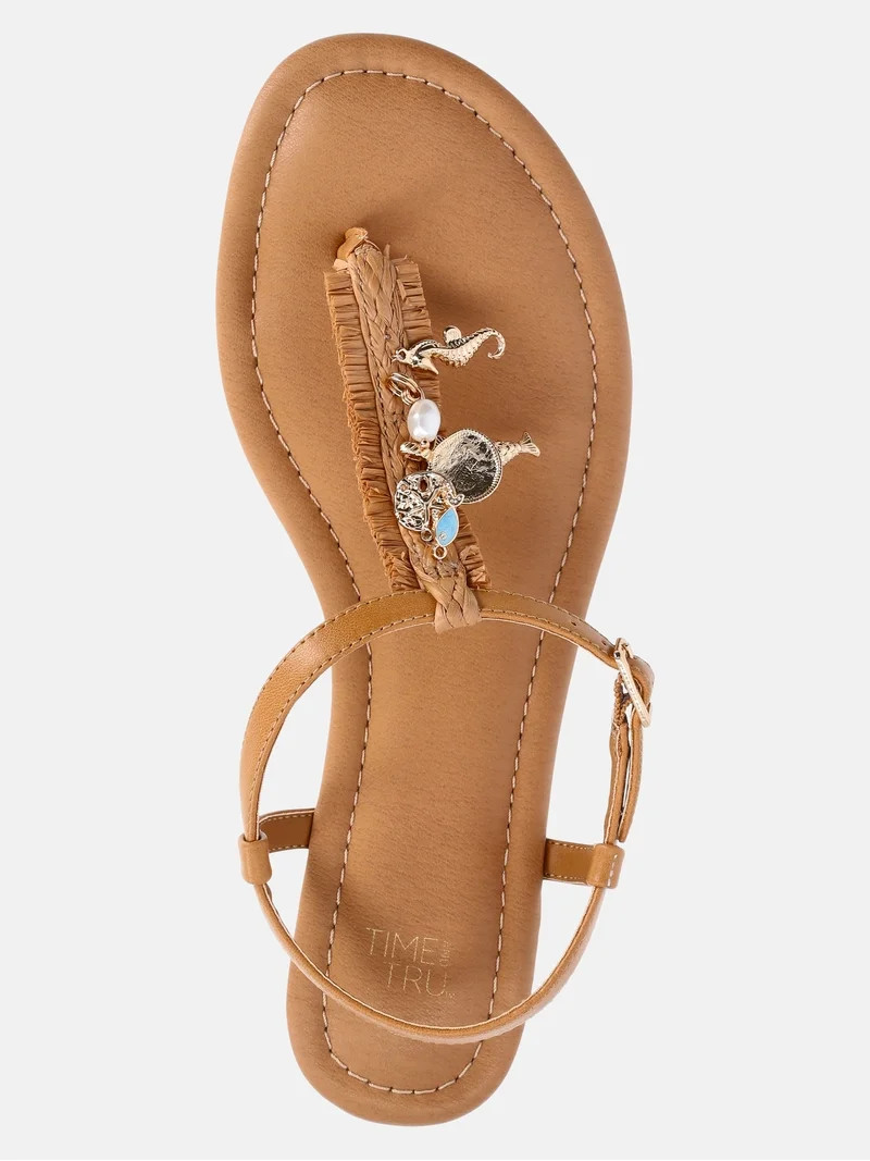 Time and Tru Women's Shell Thong Sandal | Walmart (US)