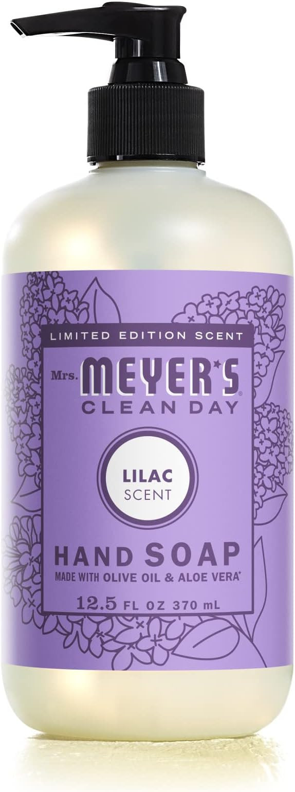 MRS. MEYER'S CLEAN DAY Hand Soap, Made with Essential Oils, Lilac, 12.5 fl. oz | Amazon (US)
