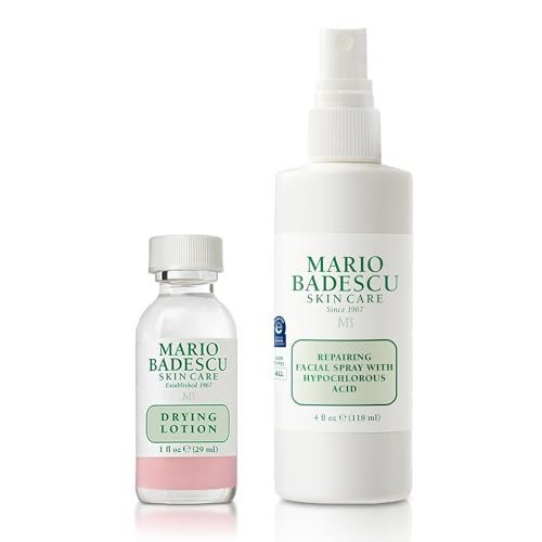 Mario Badescu Drying Lotion & Repairing HOCl Facial Spray Bundle | Blemish Spot Treatment Lotion with Salicylic Acid & Sulfur + Facial Spray That Soothes, Hydrates, & Reduces Redness | Non-Irritating | Amazon (US)