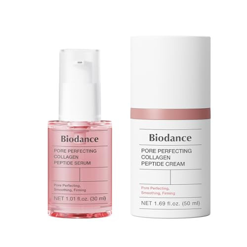 BIODANCE Collagen Plumper Duo: Pore Perfecting Collagen Peptide Serum & Facial Moisturizer, Korean Skincare Set for Plumping Glass Skin, Korean Skin Care, Skin Care Set | Amazon (US)