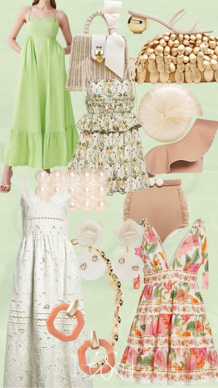 Resort wear. Travel style. Women’s outfit ideas. Summer style. Green dresses. Green style 

#LTKSeasonal #LTKstyletip #LTKunder100