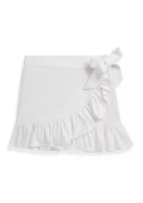 Ralph Lauren Childrenswear Girls 2-6 Ruffled Stretch Mesh Wrap Skort | Belk