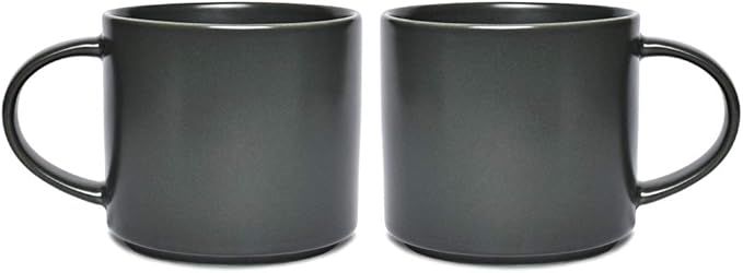Bosmarlin Matte Ceramic Coffee Mug Set of 2 for Office and Home, 13 oz, Dishwasher and Microwave ... | Amazon (US)