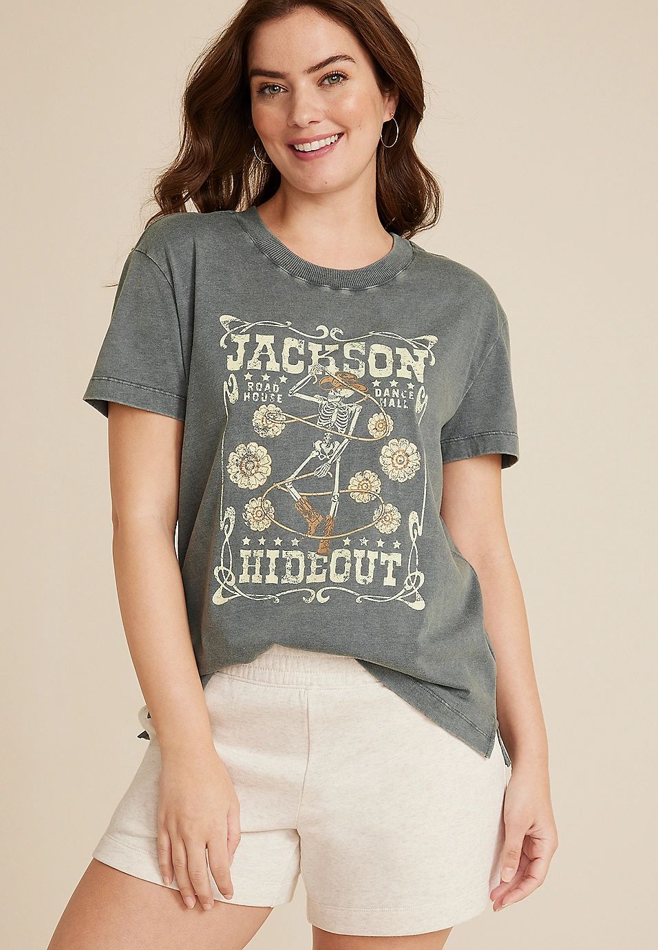 Jackson Hideout Skeleton Graphic Tee | Maurices