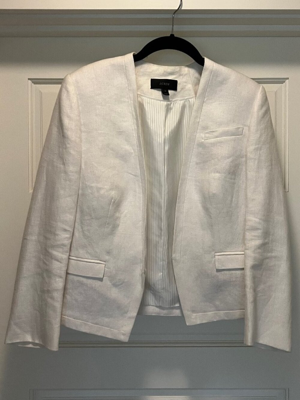 J. Crew White linen blazer. Size 8 | Poshmark