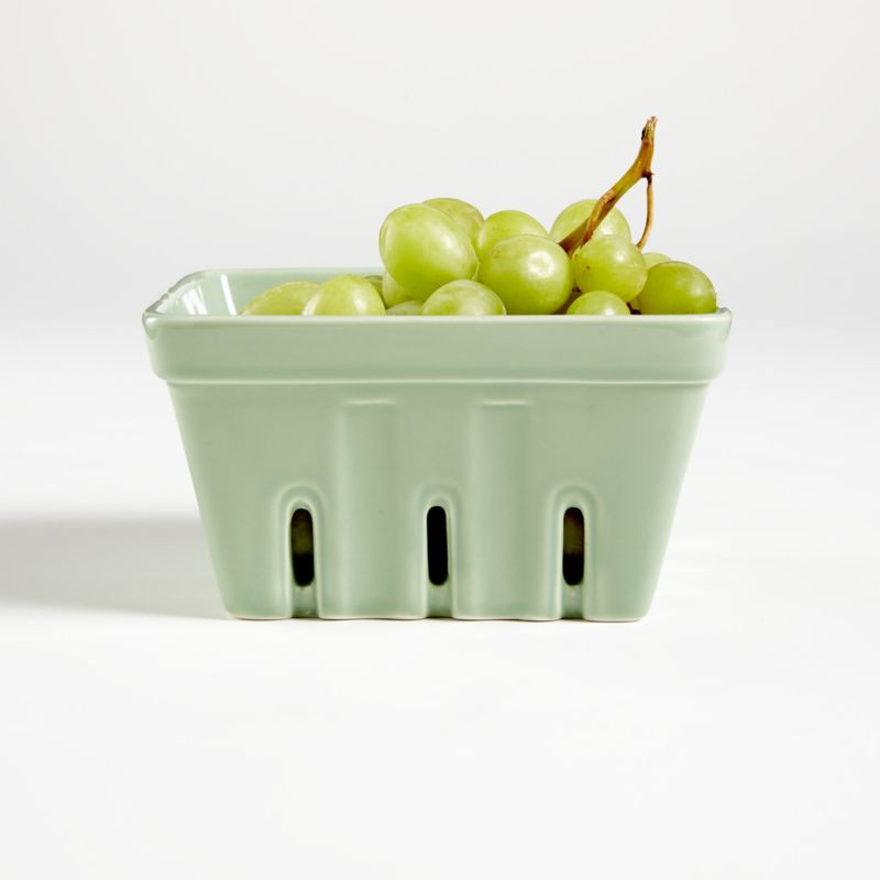 Mint Berry Box Colander + Reviews | Crate and Barrel | Crate & Barrel
