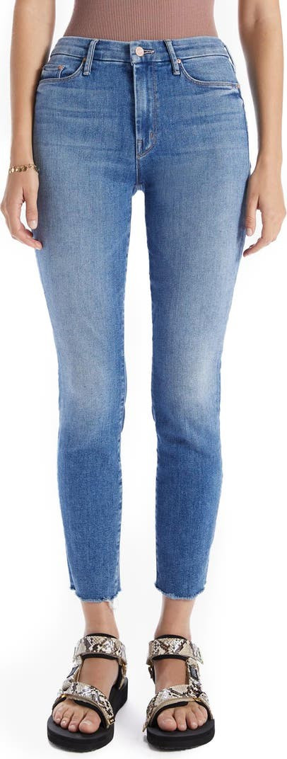 The Looker High Waist Frayed Ankle Skinny Jeans | Nordstrom