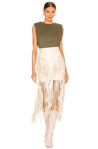 Understated Leather x REVOLVE Motive Skirt in Cream from Revolve.com | Revolve Clothing (Global)