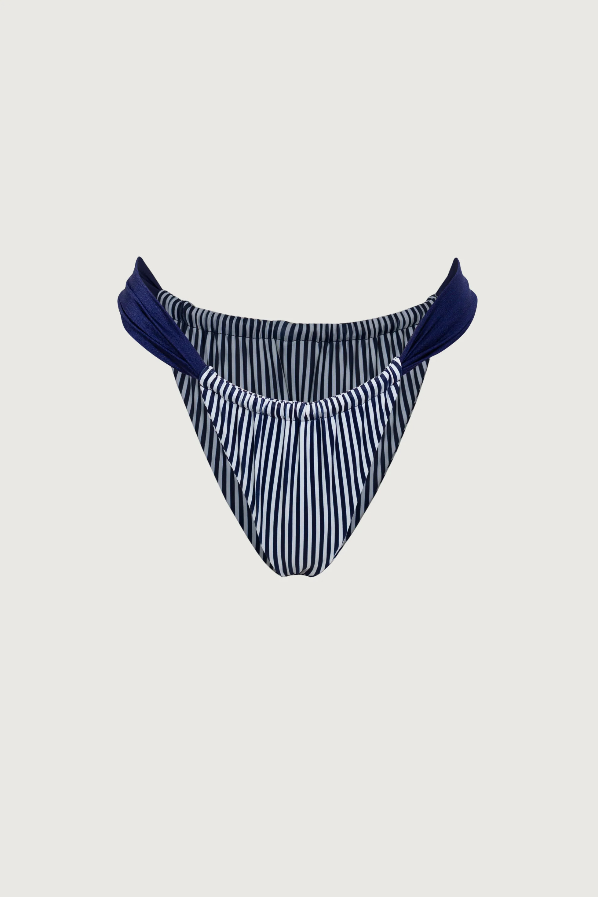 Ruched Bottom (Navy Pinstripe/Navy) | SAME