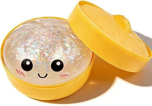 Glitter Dumpling, Glitter Dumpling Squishy Box, Dumplings Squishy, Anxiety Relief Fidget, Soft Squeeze Decompression Dough (A-1pcs) | Amazon (US)