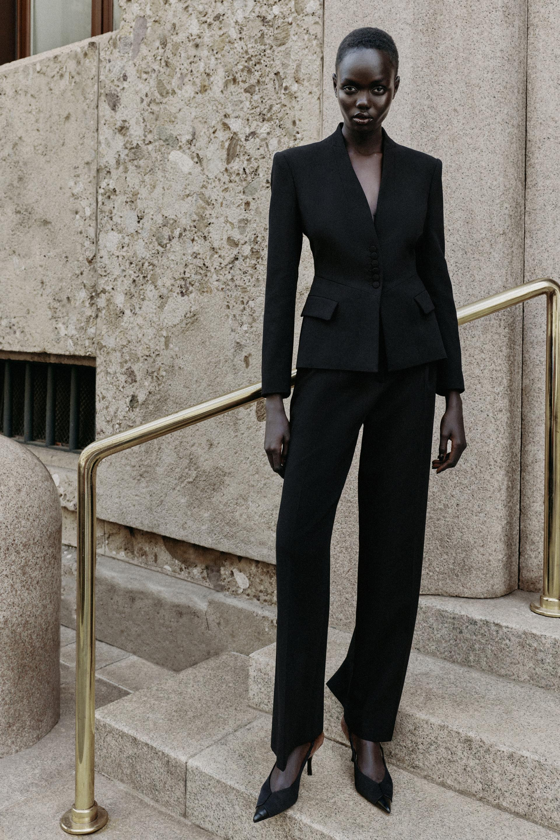 HIGH-RISE STRAIGHT PANTS | Zara US