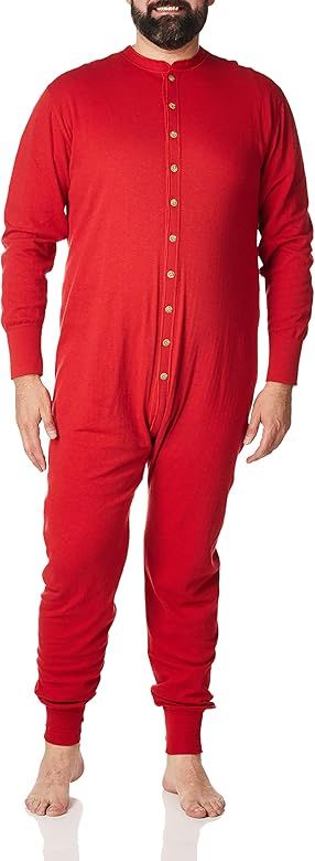 Duofold Men's Mid Weight Double Layer Thermal Union Suit, Red, Medium at Amazon Men’s Clothing ... | Amazon (US)