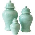 Sea Glass Green Ginger Jars | Lo Home by Lauren Haskell Designs