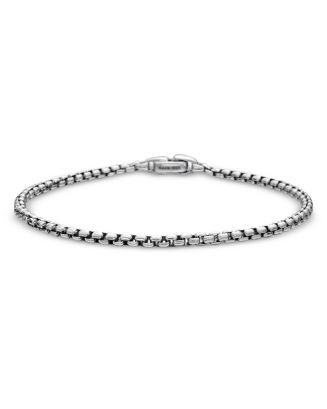 Men's Box Chain Bracelet in Sterling Silver, 2.7mm | Bloomingdale's (US)