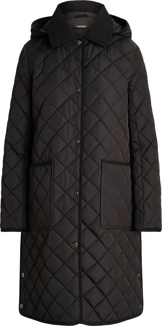 Hooded Longline Quilted Jacket | Nordstrom