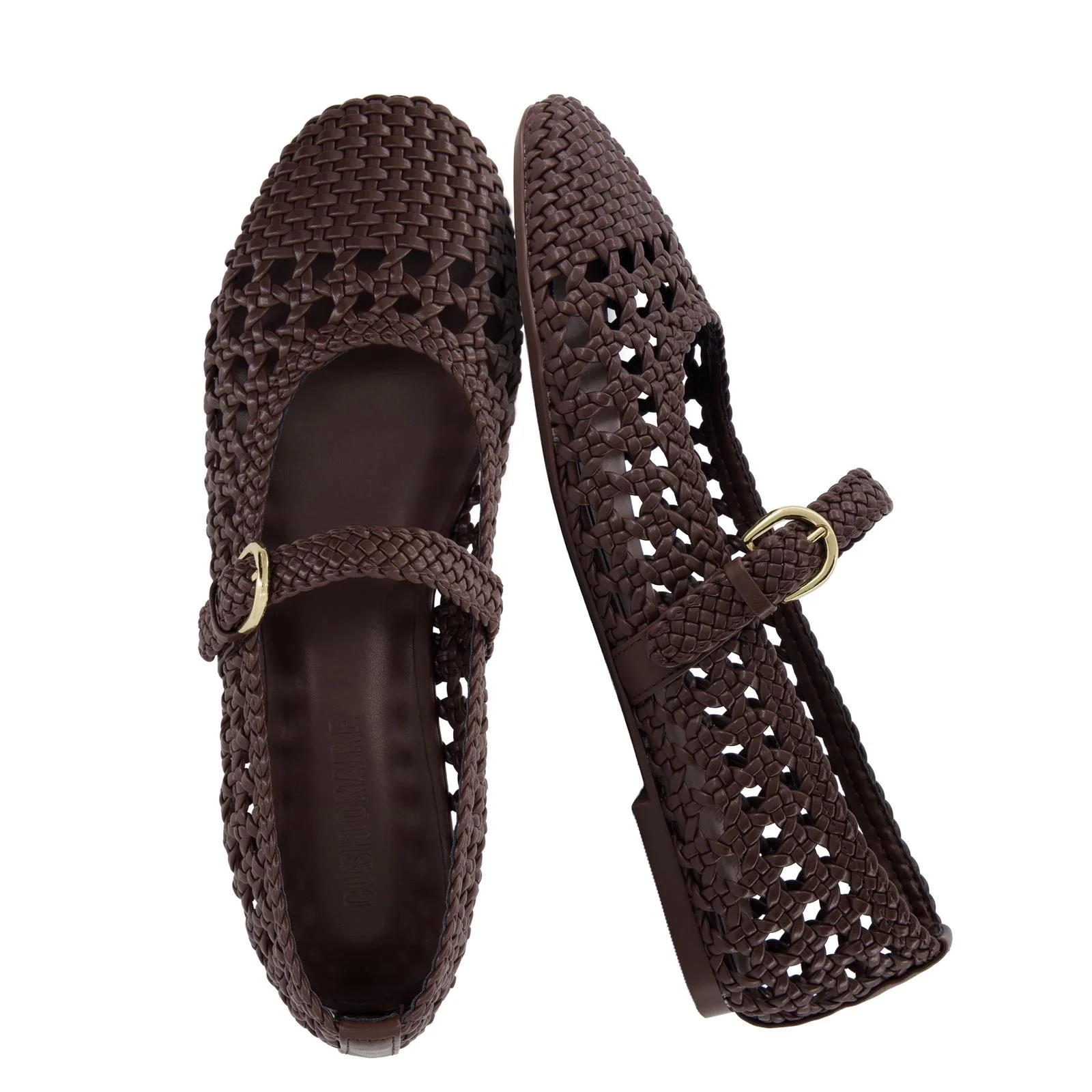 Cushionaire  Windsor Woven Womens Flats with Adjustable Strap – Comfortable Mary Jane Ballet Fl... | Walmart (US)