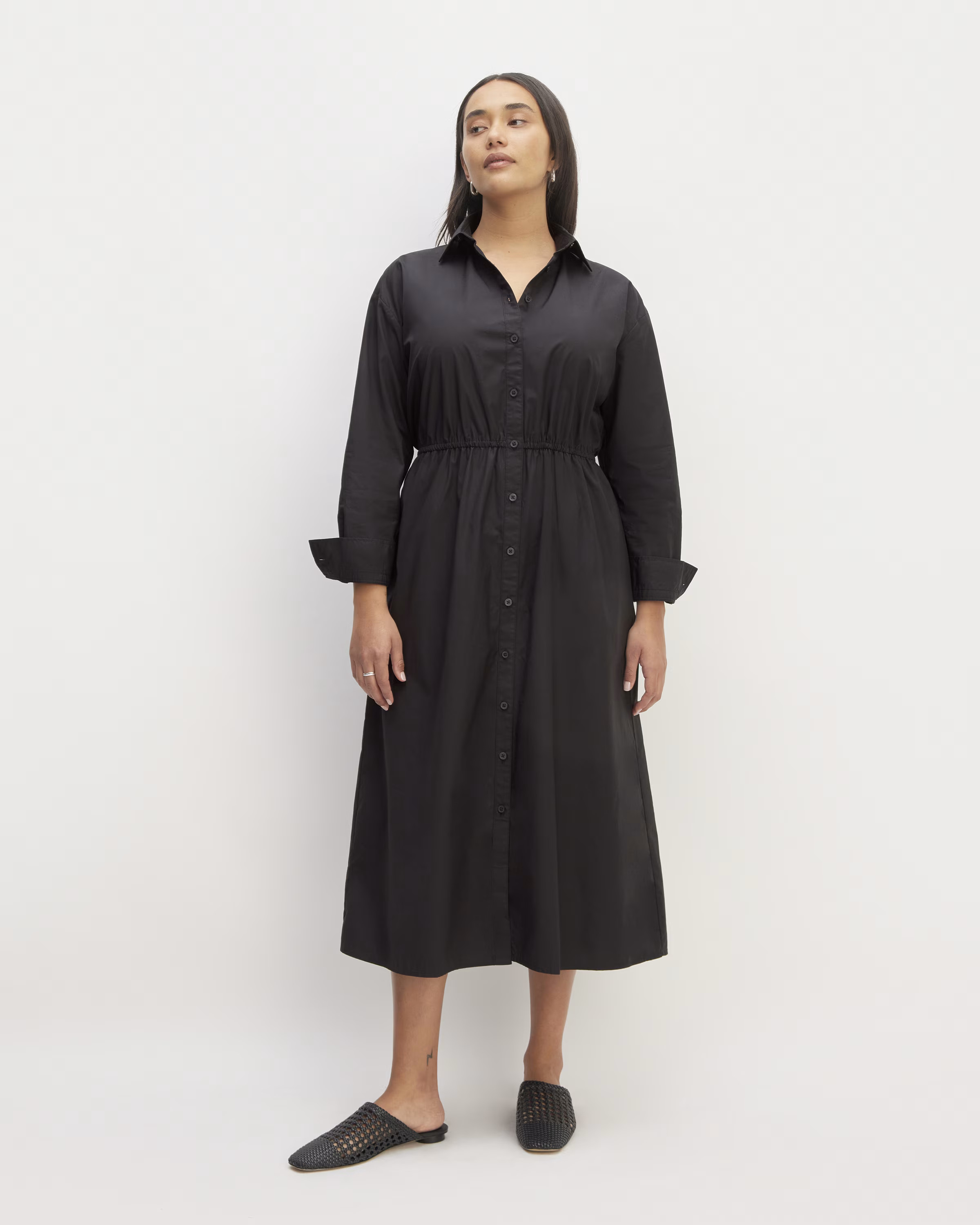The Supima® Cotton Midi Shirt Dress | Everlane