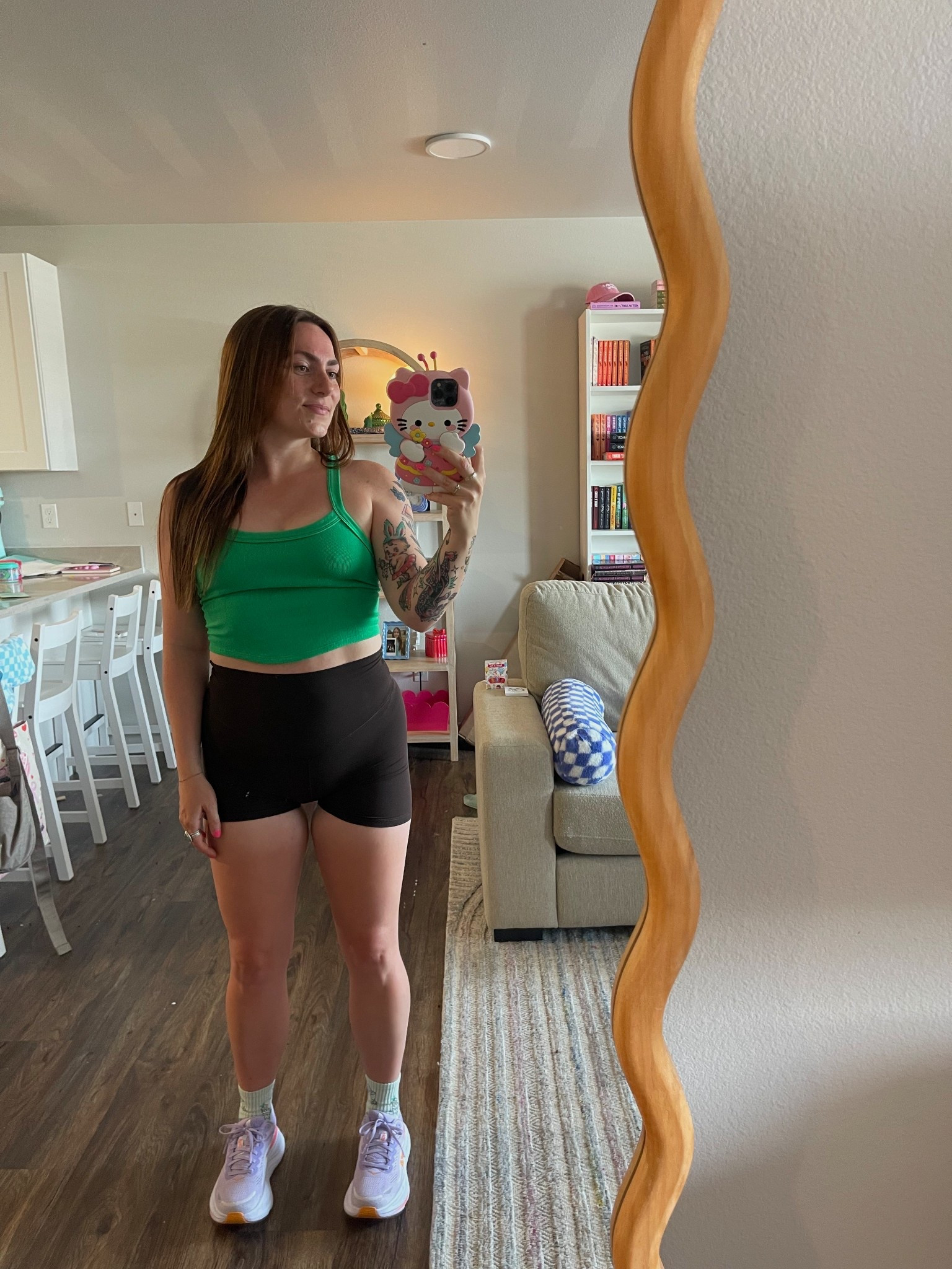 xs/s crop tank free people dupe
S bike shorts 
Walking 

#LTKFindsUnder50 #LTKSeasonal #LTKActive