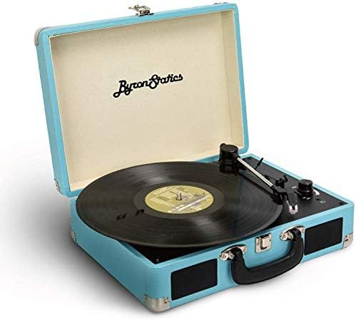 ByronStatics Vinyl Record Player, 3 Speed Turntable Record Player with 2 Built in Stereo Speakers... | Amazon (US)