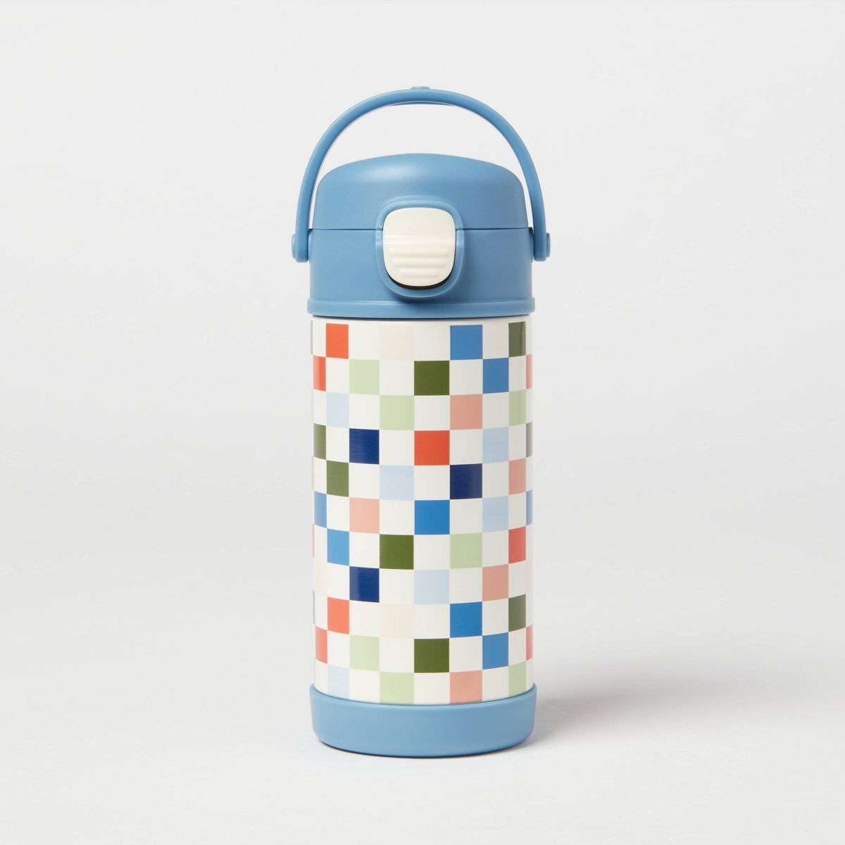 Kids' 12oz Checkered Stainless Steel Portable Drinkware Water Bottle - Pillowfort™ | Target