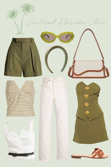 Napa Valley outfit inspo. Chic green summer outfits  