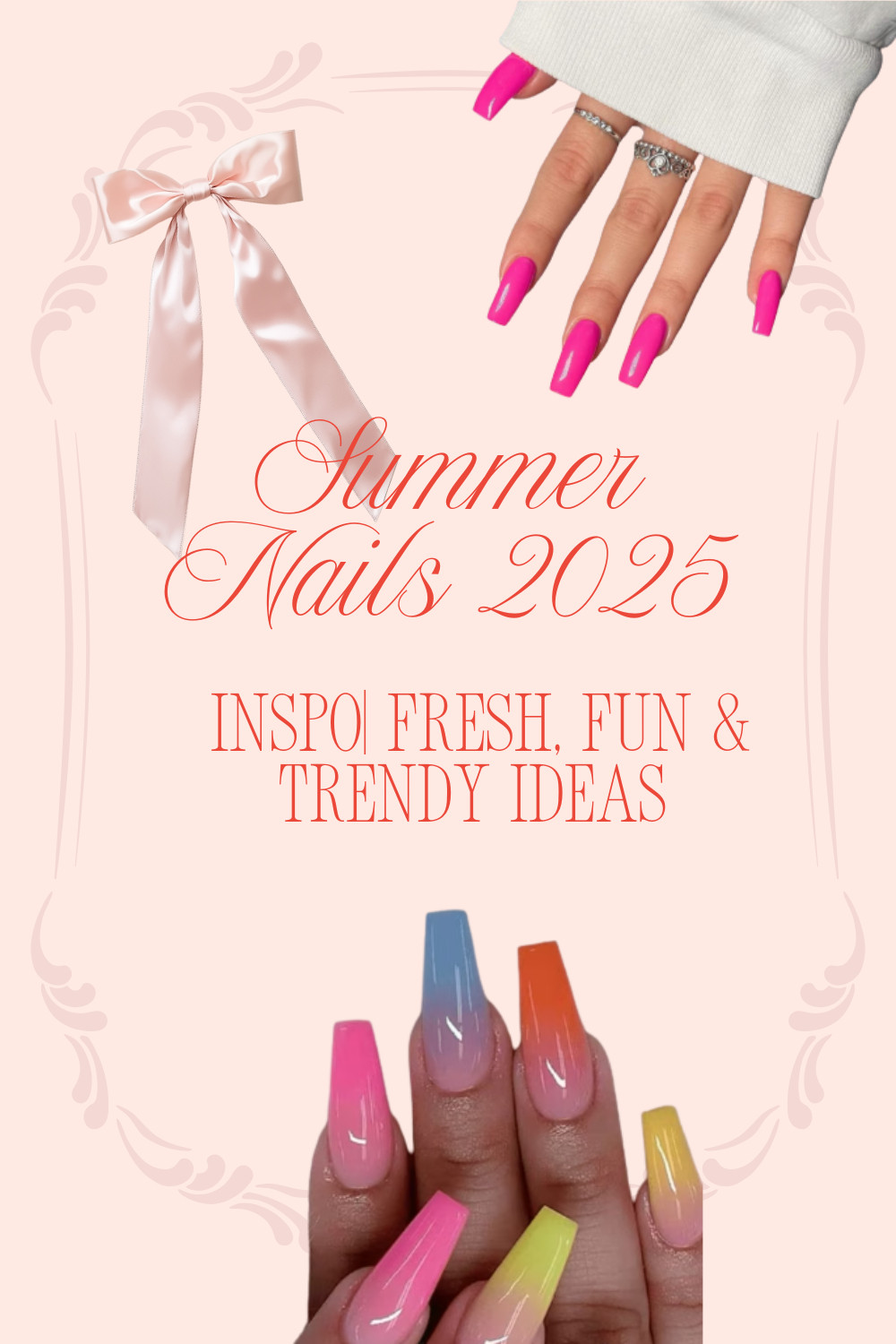 Summer Nails 2025 Ideas | Trendy Nail Designs & Colors for Warmer Weather

Looking for summer nails 2025 inspiration? These trendy nail designs and must-have colors are perfect for the sunny season! From bright neons to soft pastels, French tips to abstract art, these summer nail ideas will keep your mani looking fresh and fun all season long. Great for vacations, beach days, or everyday glam. Explore the top nail trends for summer 2025 and find your next favorite look! #SummerNails2025 #NailDesigns #SummerManicure #TrendyNails #NailInspo #NailArtIdeas #BrightNails #BeachNails 

 #LTKSummerEdit #LTKSeasonal #LTKStyleTip