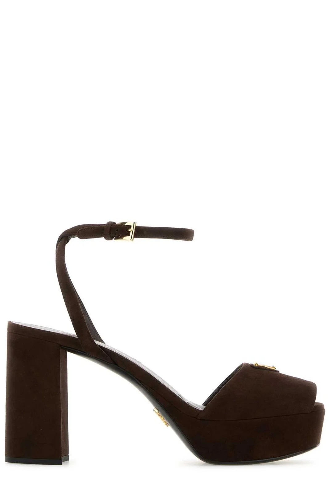 Prada Triangle-Logo Platform Sandals | Cettire Global