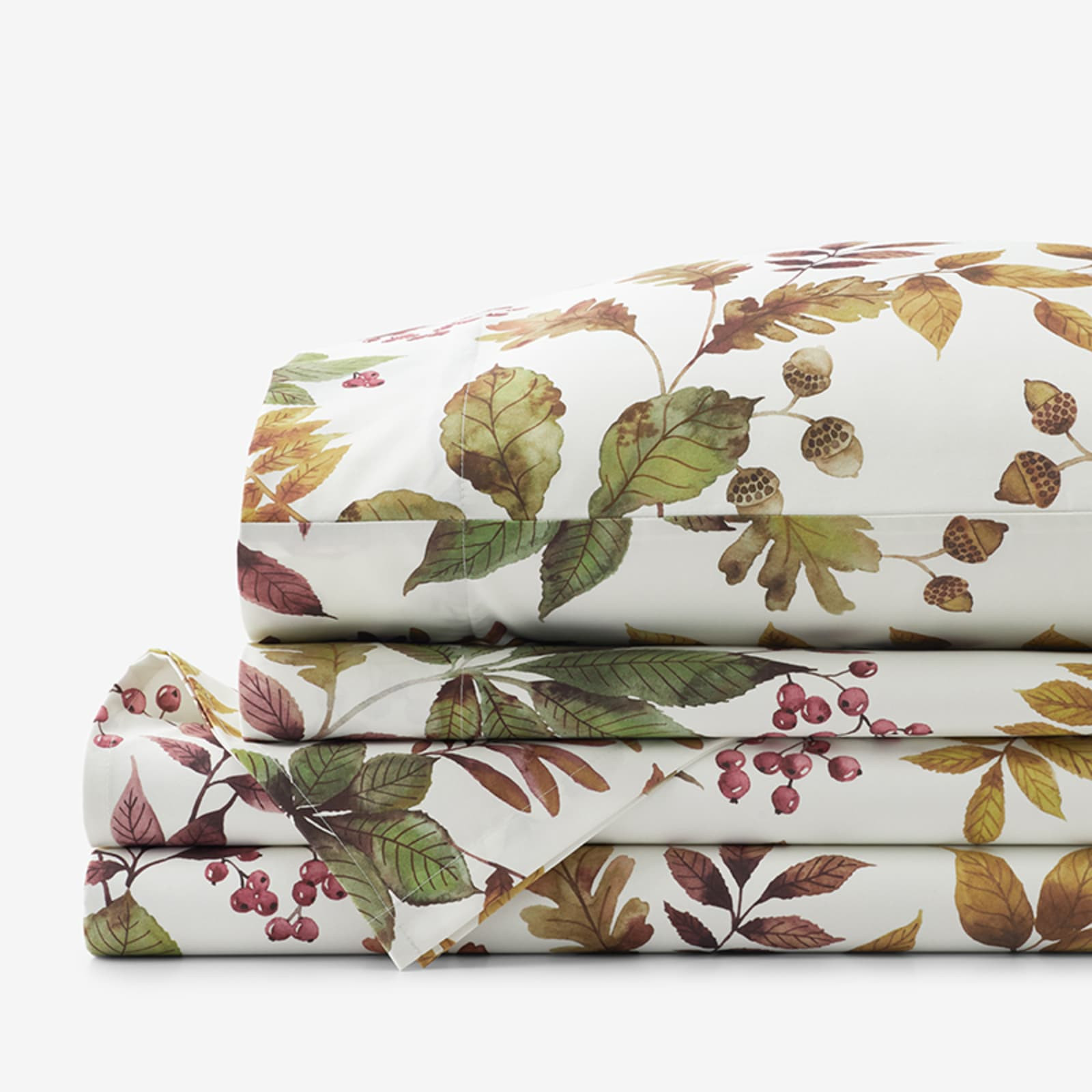 Legends Hotel™ Fall Leaves Wrinkle-Free Sateen Sheet Set | The Company Store
