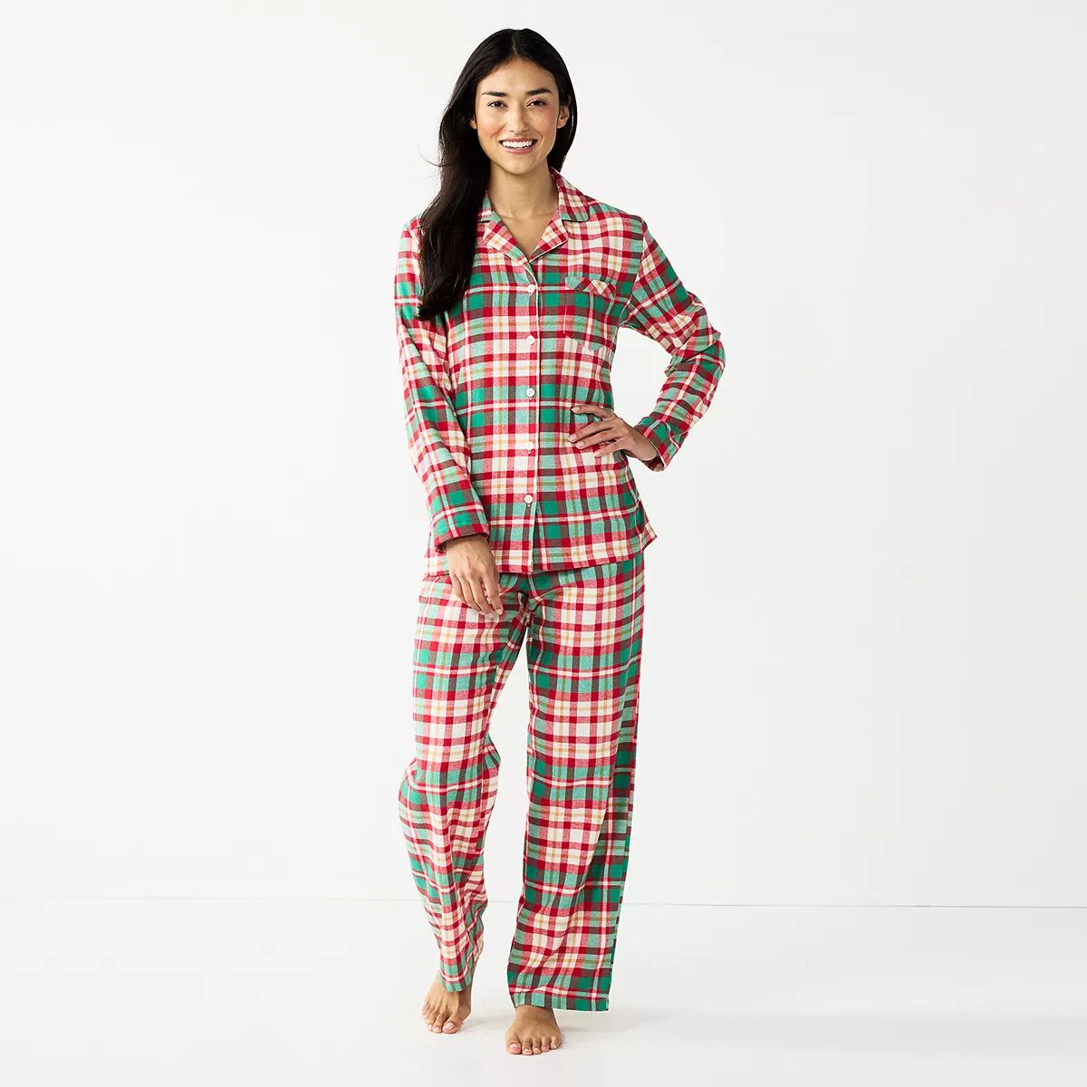 Women's Jammies For Your Families® Joyful Celebration Flannel Pajama Set | Kohl's