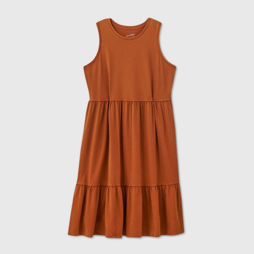 Women's Plus Size Sleeveless Dress - Universal Thread Brown 4X | Target