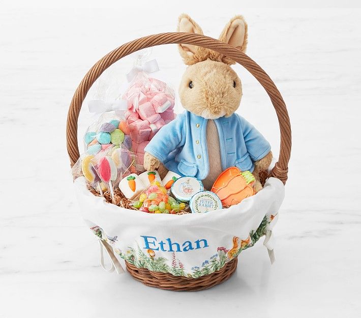 Williams Sonoma & pbk Small Peter Rabbit™ Easter Filled Gift Basket | Pottery Barn Kids