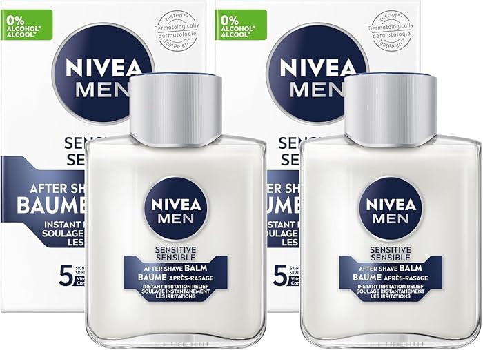NIVEA MEN Sensitive Skin After Shave Balm, After Shave for Men with Sensitive Skin, No Drying Alc... | Amazon (CA)