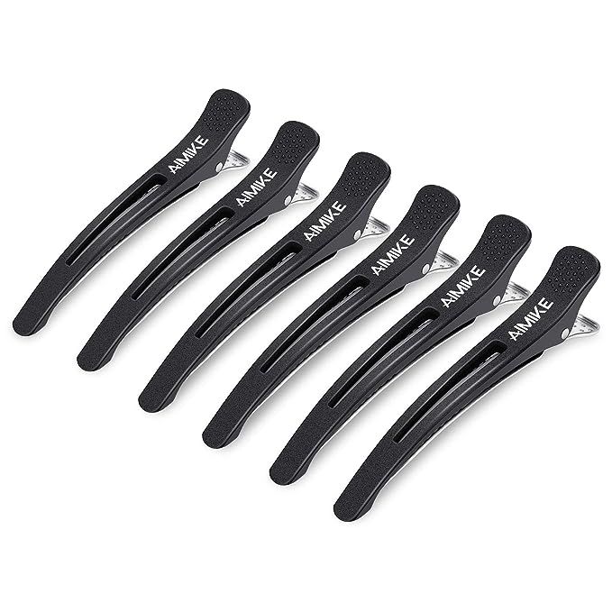 AIMIKE 6pcs Professional Hair Clips for Styling Sectioning, Non Slip No-Trace Duck Billed Hair Cl... | Amazon (US)