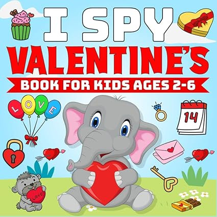 Valentines Day Gifts: I Spy Valentine's Day Book For Kids Ages 2-6: Unleash Your Little One's Ima... | Amazon (US)