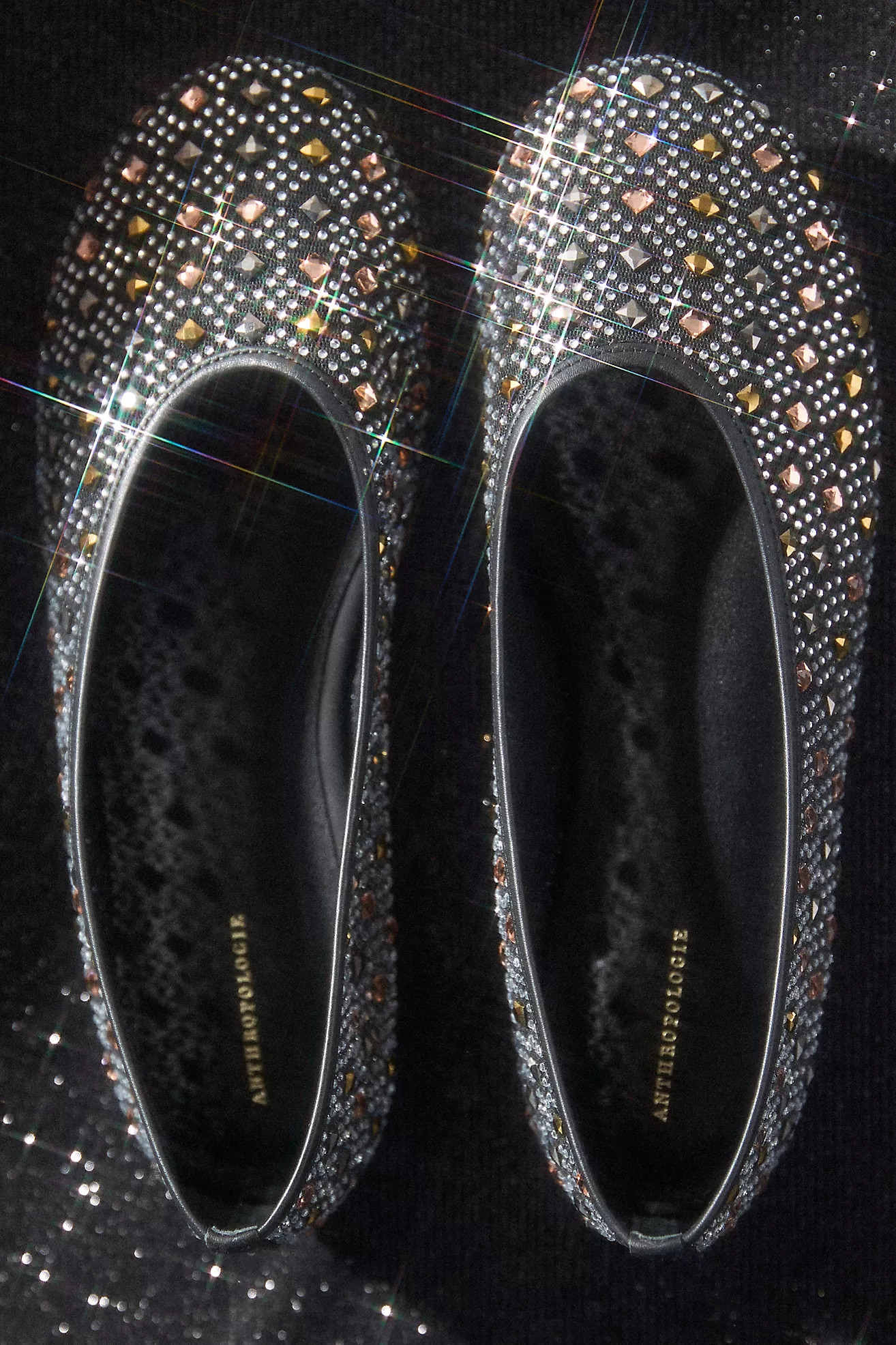 By Anthropologie Glitz Mesh Flats | Anthropologie (US)