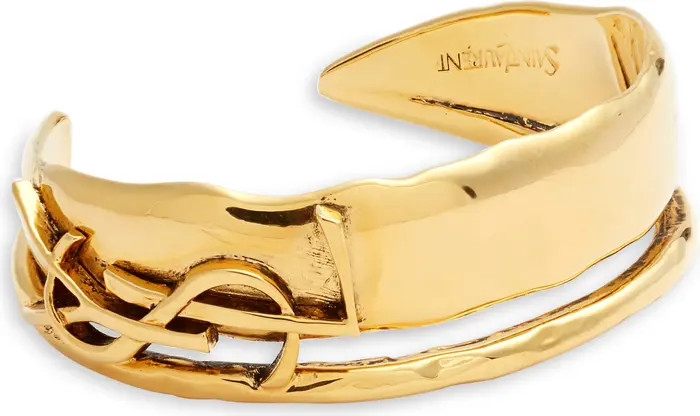 YSL Hammered Cutout Cuff Bracelet | Nordstrom
