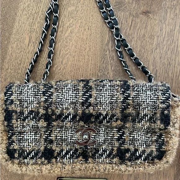 Chanel CC East /West Tweed Flap Bag | Poshmark