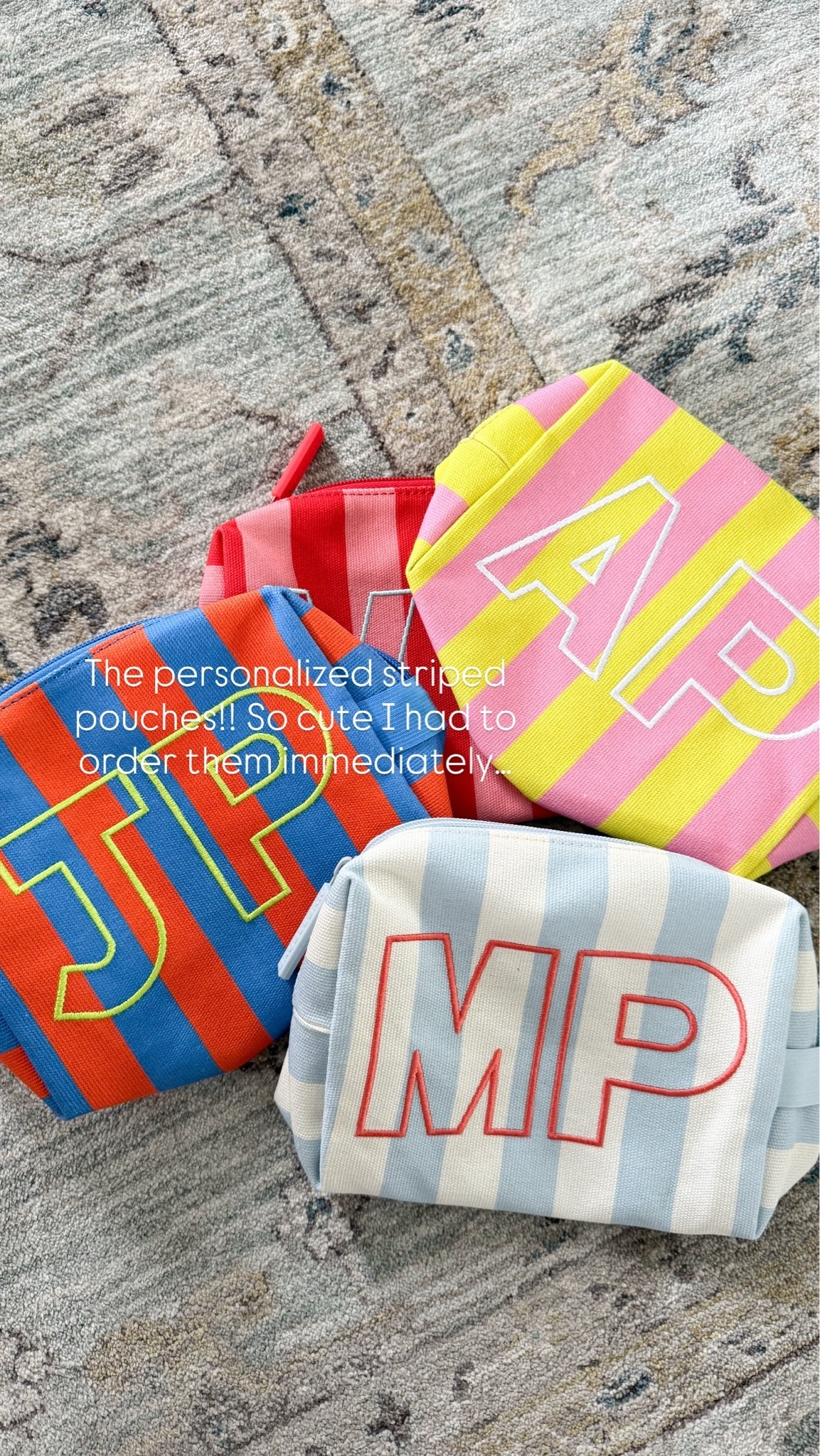 These personalized pouches are so cute and would make the best gift. !! I grabbed for everyone in our family because it was so hard to choose colors — they’re all adorable!

#LTKSeasonal #LTKdayinmylife #LTKTravel