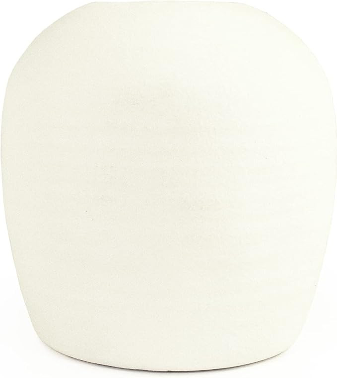 Zentique 14665S A584A Cement Vase Matte White | Amazon (US)