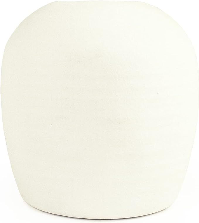 Zentique 14665S A584A Cement Vase Matte White | Amazon (US)